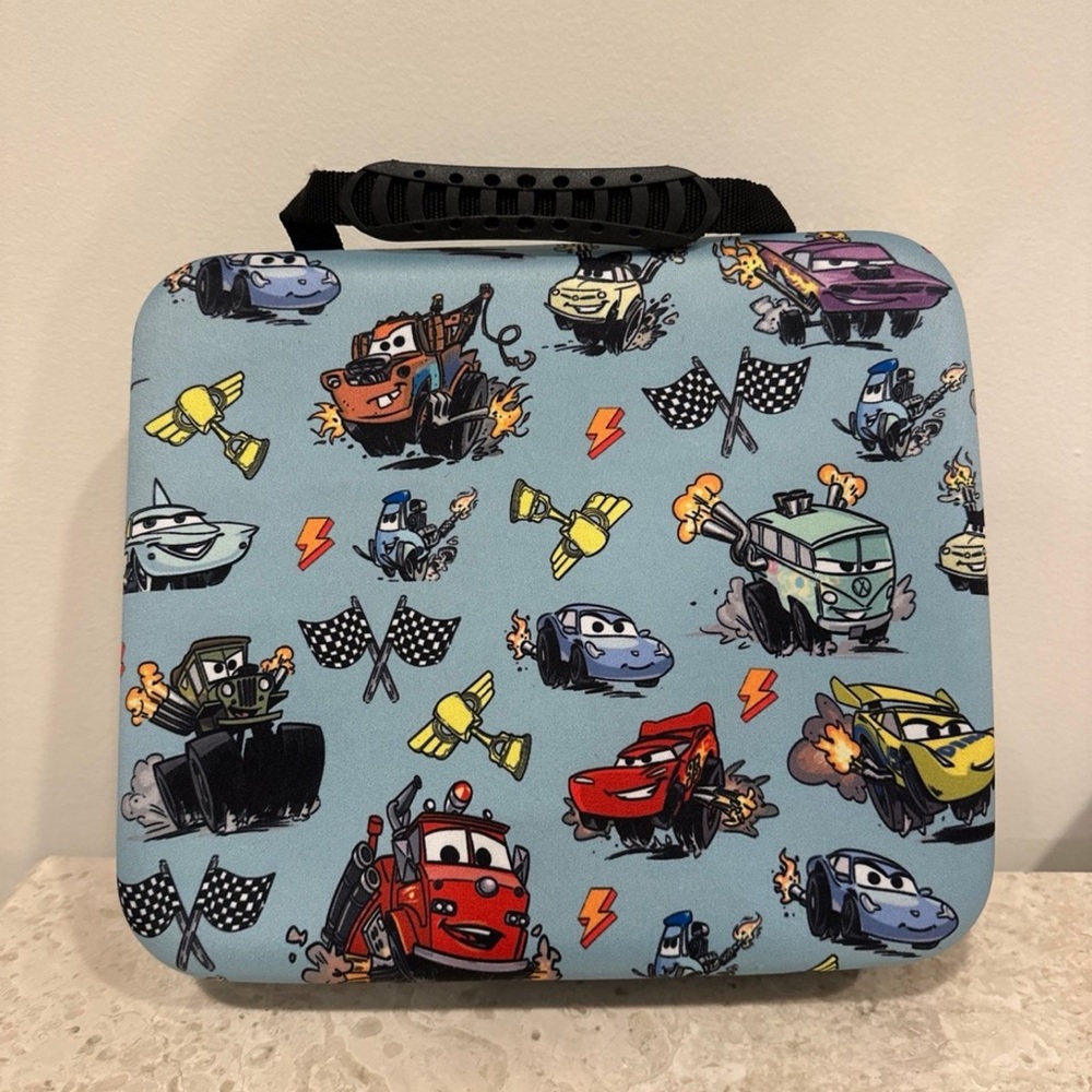 New Posh Peanut Disney Pixar Cars Lightning Mcqueen Activity Toy Case Bag - Picture 3 of 8